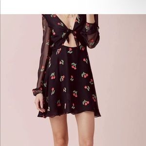For Love and Lemons black cherry dress